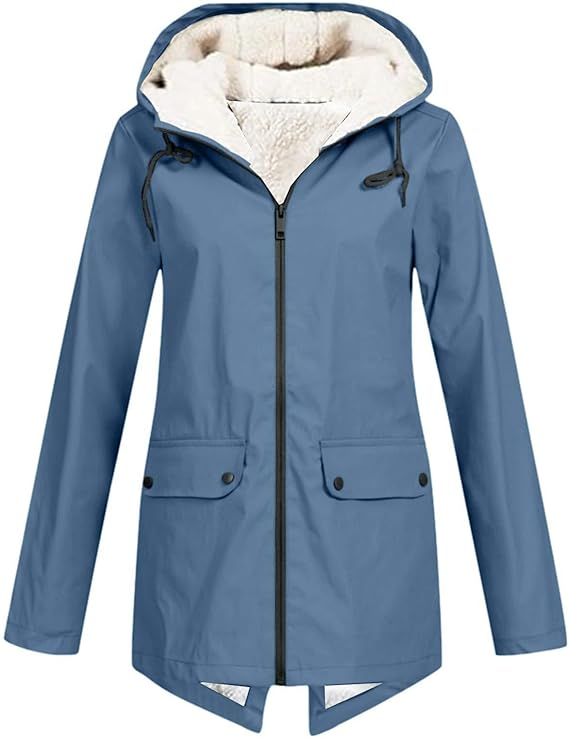 AMELIA™ | Felpa in morbido pile con zip e cappuccio