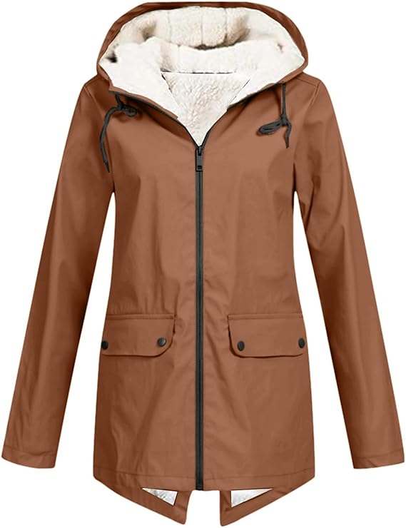 AMELIA™ | Felpa in morbido pile con zip e cappuccio