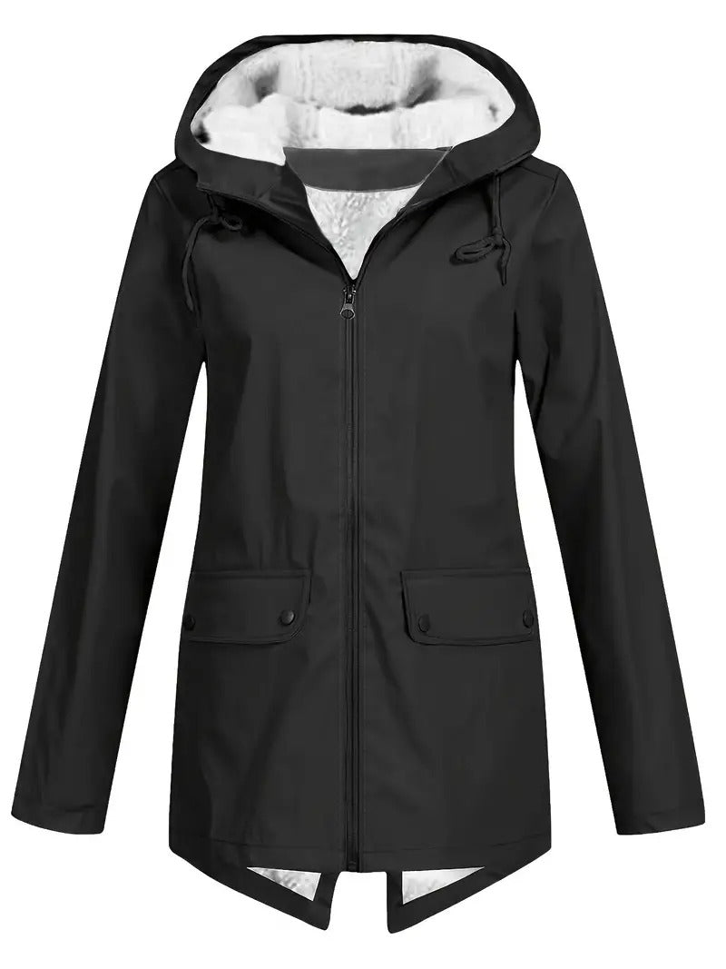 AMELIA™ | Felpa in morbido pile con zip e cappuccio