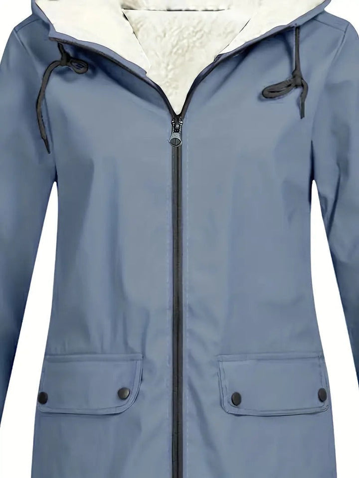 AMELIA™ | Felpa in morbido pile con zip e cappuccio