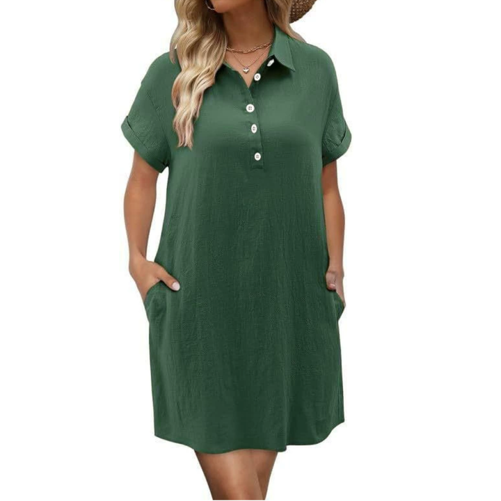 WAVERLY™ – Vestito a camicia casual con bottoni