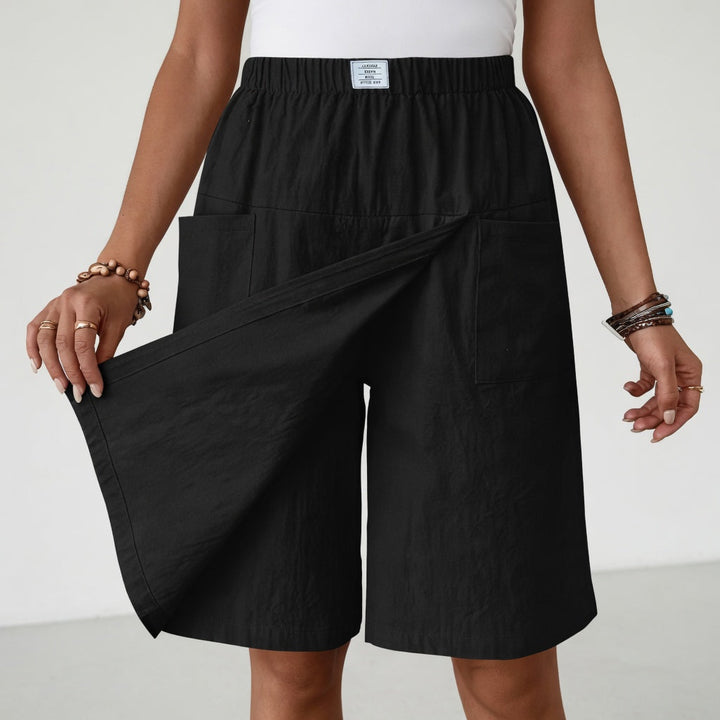 Judith | Elasticated Waist Skort with Deep Pockets