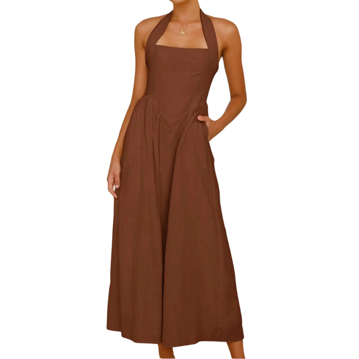 KATE™ – Elegant Sleeveless High-Waist Dress
