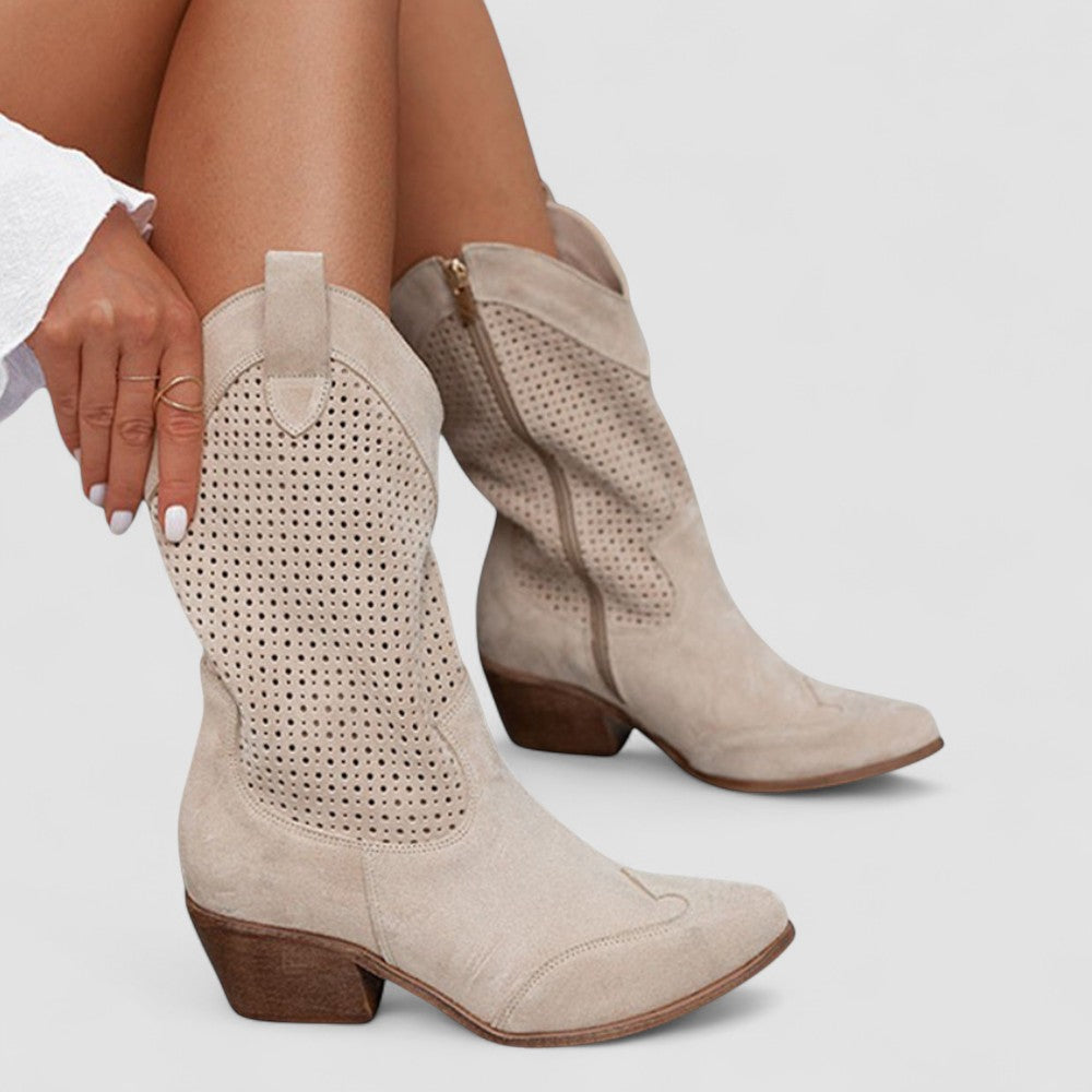 Quinn | Stivali Western Traforati
