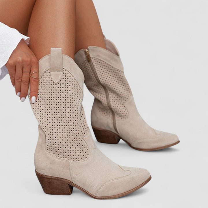 Quinn | Stivali Western Traforati