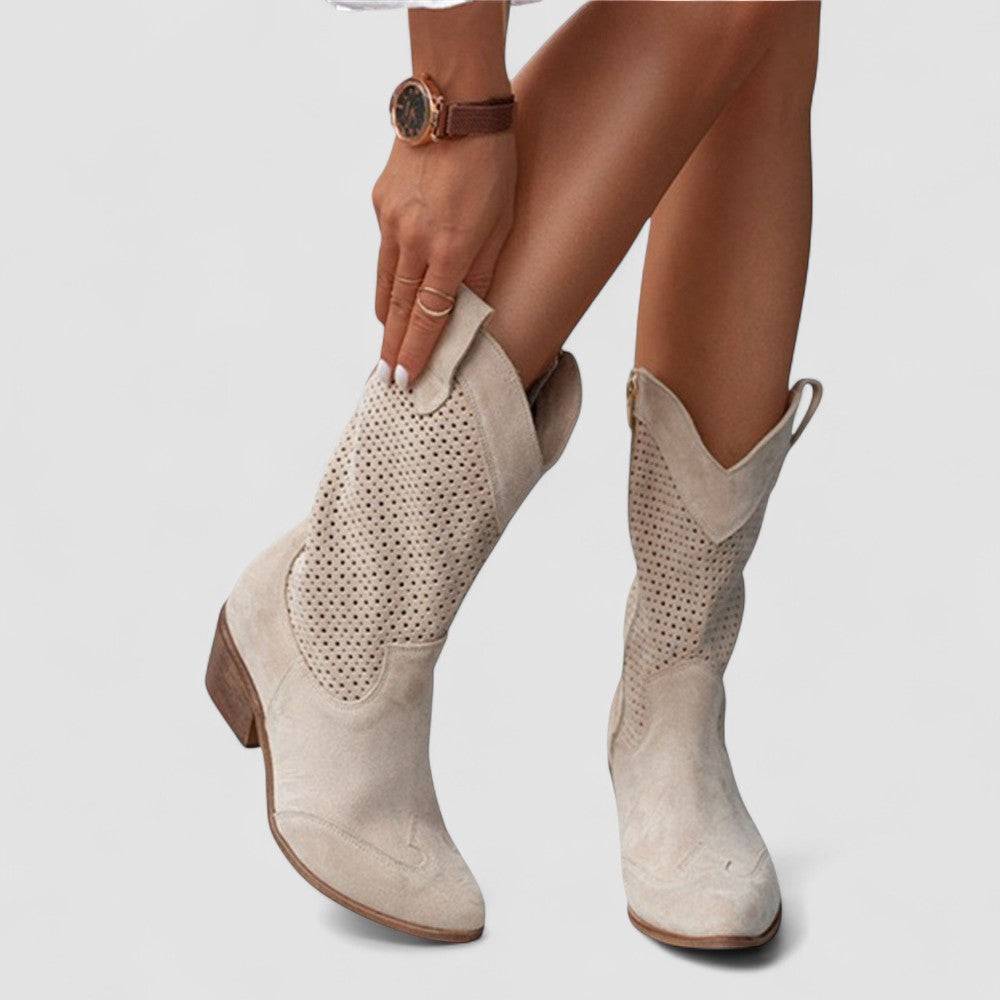 Quinn | Stivali Western Traforati