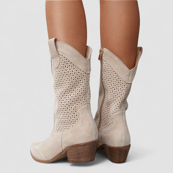 Quinn | Stivali Western Traforati