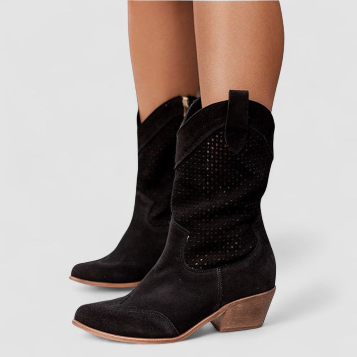 Quinn | Stivali Western Traforati