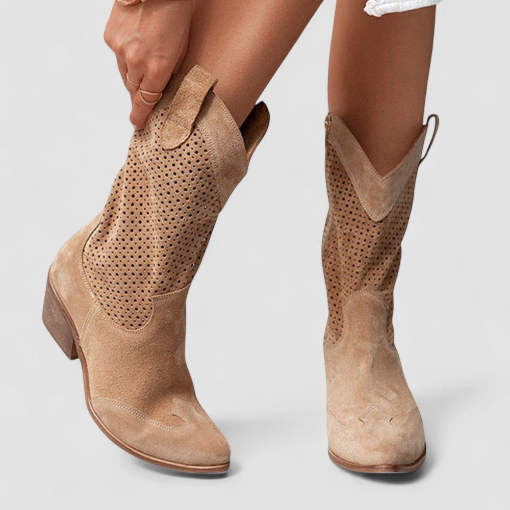 Quinn | Stivali Western Traforati
