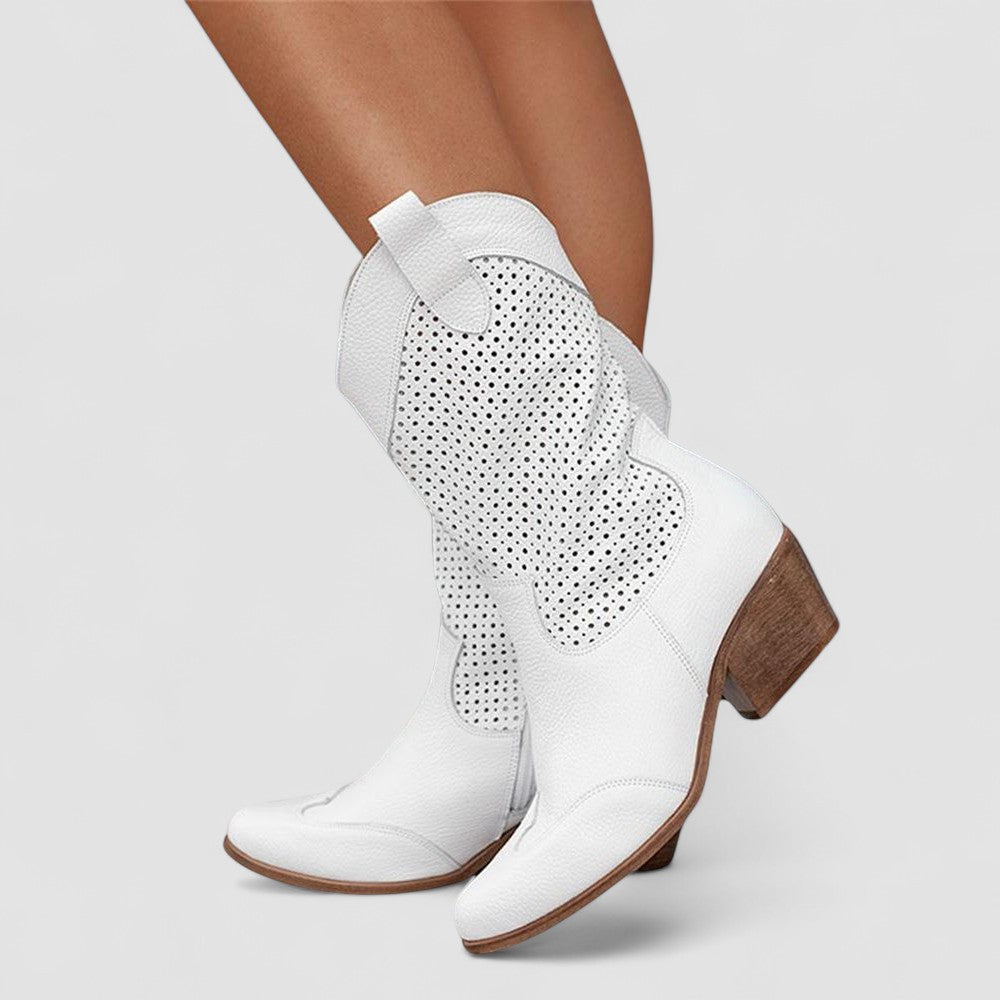 Quinn | Stivali Western Traforati