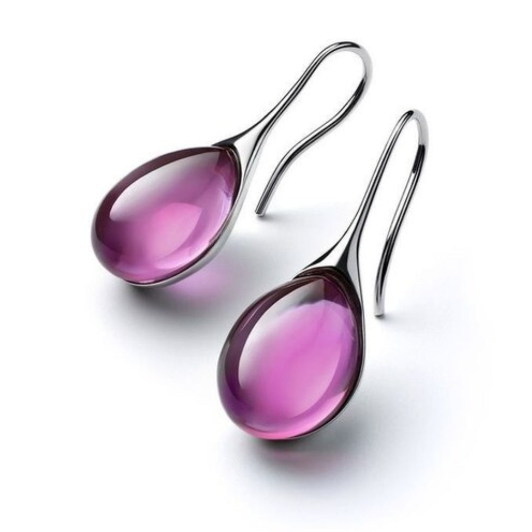 ROMY™ - Orecchini pendenti con cristalli in oro e argento
