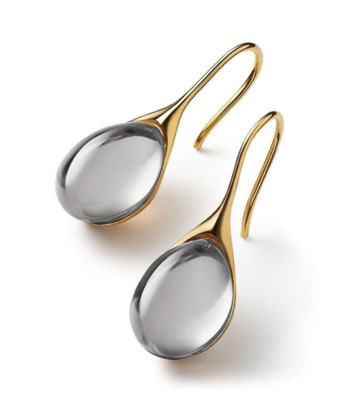 ROMY™ - Orecchini pendenti con cristalli in oro e argento