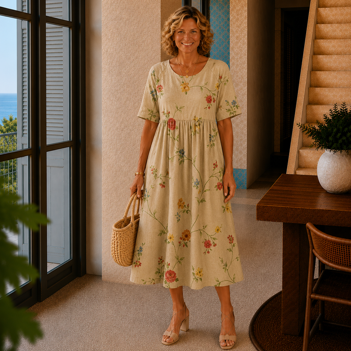 Alice | Abito midi floreale rilassato