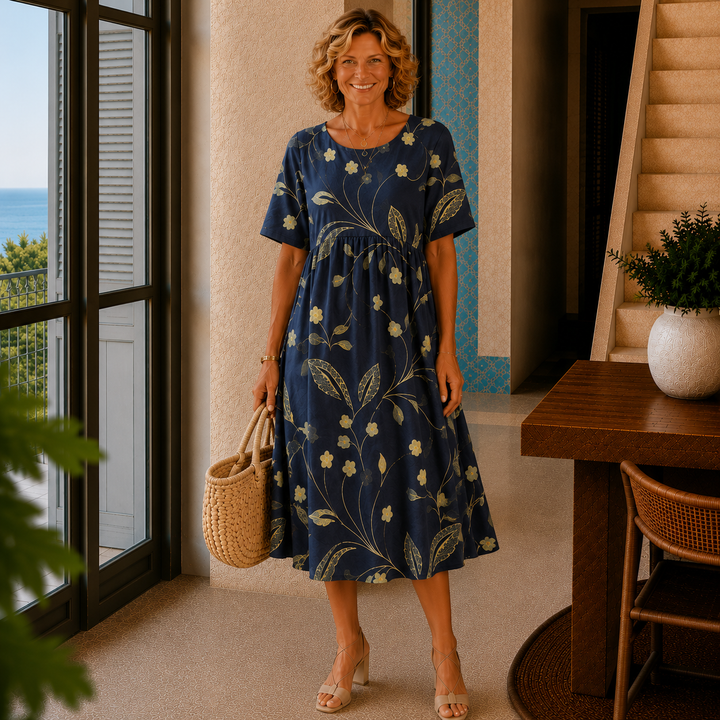 Stella | Relaxed Floral Midi Dress