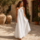 Vera | Mediterranean Crisscross Long Dress