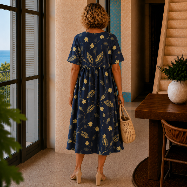 Stella | Relaxed Floral Midi Dress
