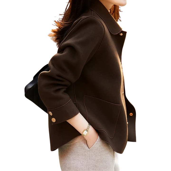 DOROTHEA™ – Montgomery in Lana Doppia con Lavorazione Raffinata