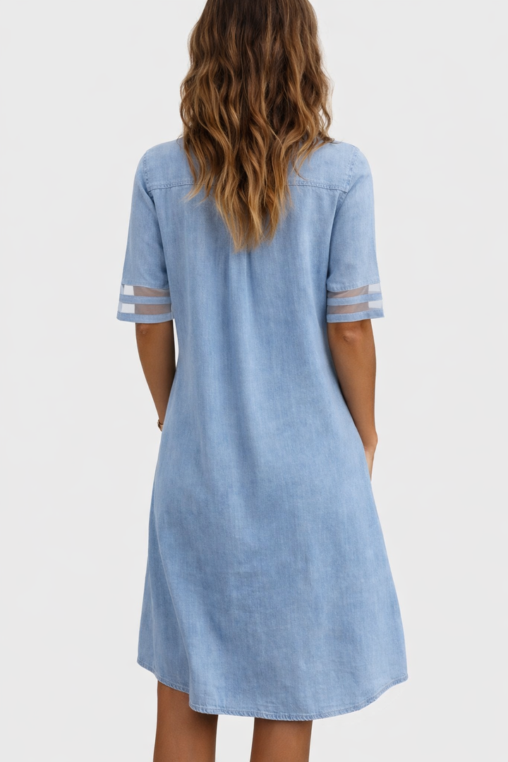 Miriam | Comodo abito in denim che valorizza la figura