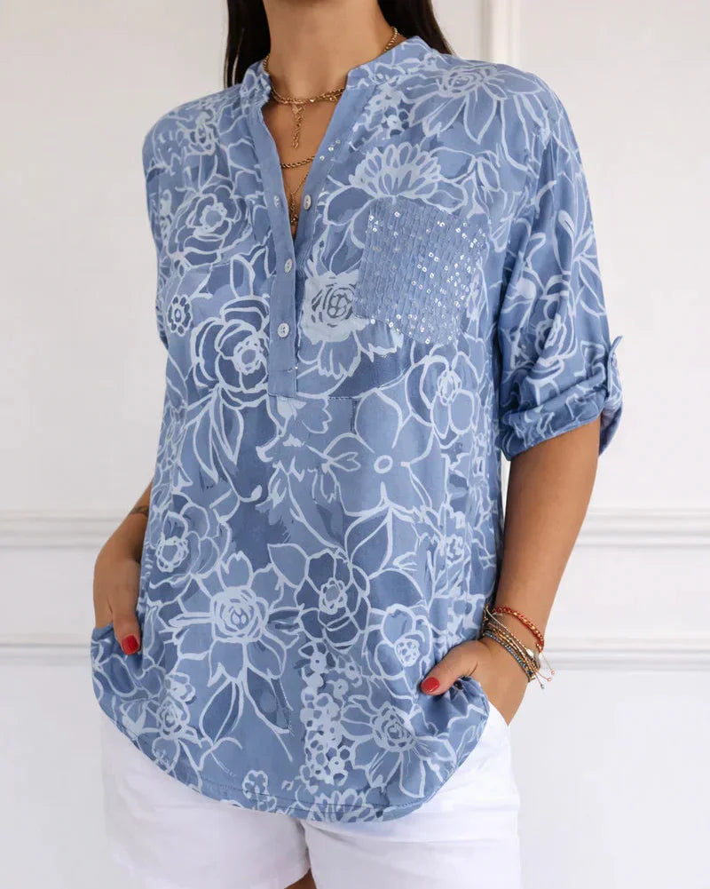 Camila | Blusa Elegante con Taschino