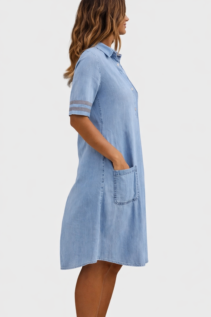 Miriam | Comodo abito in denim che valorizza la figura