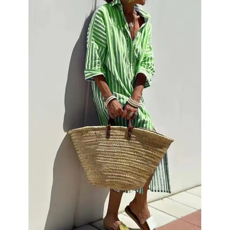 Skylar | Abito a camicia a righe