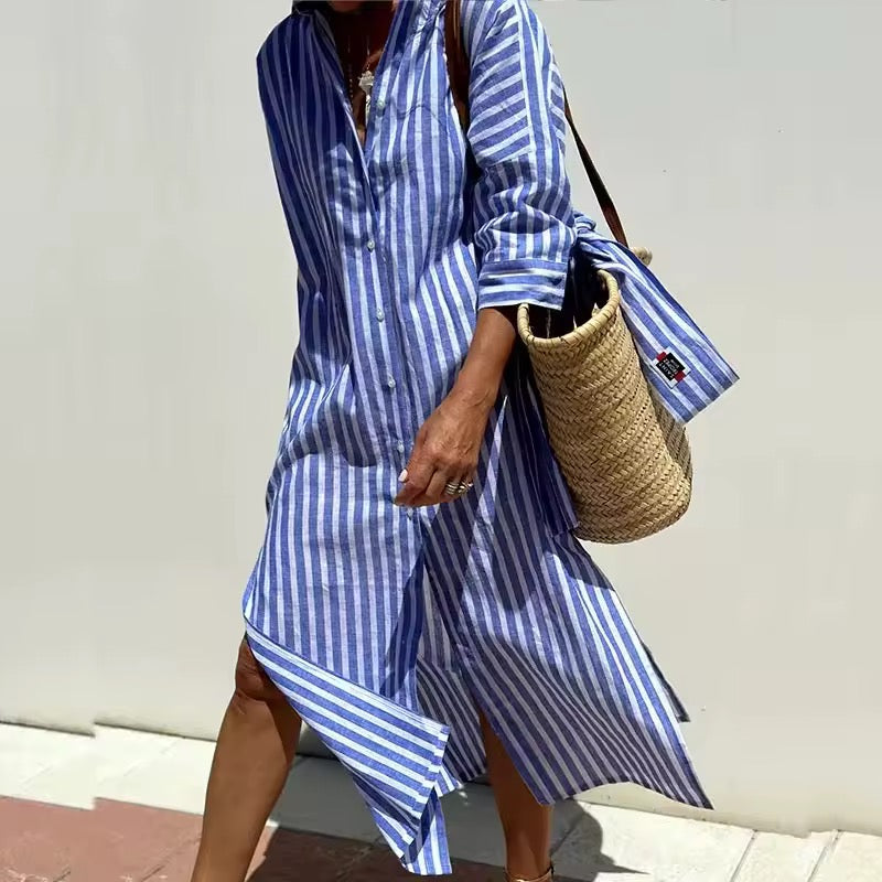 Skylar | Abito a camicia a righe