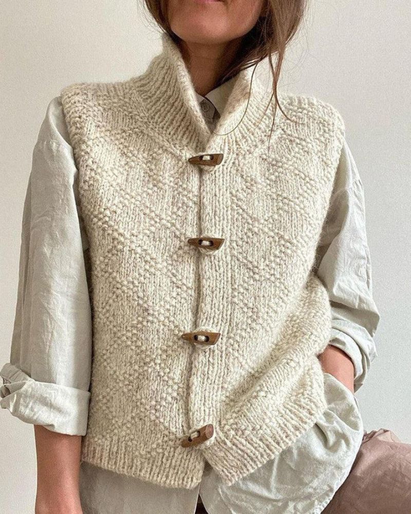 IVY™ - Cardigan Classico Senza Maniche