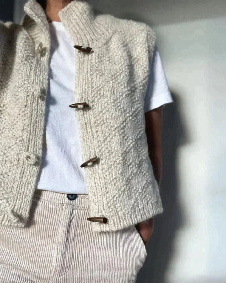 IVY™ - Cardigan Classico Senza Maniche