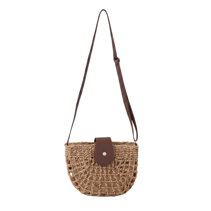 CALLA™ – Borsa a tracolla in paglia traforata in stile Boho