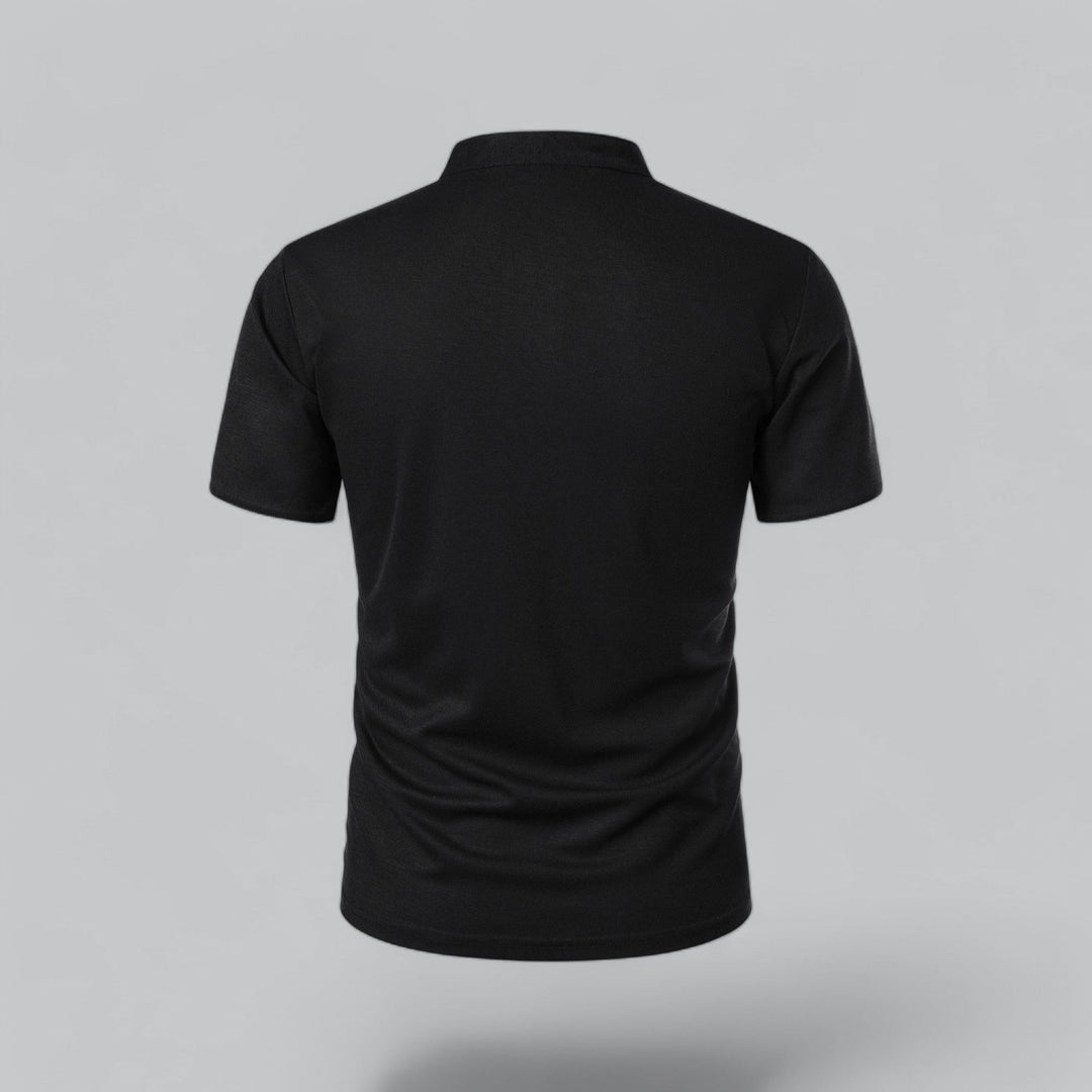 Colin | Collarless Polo Shirt