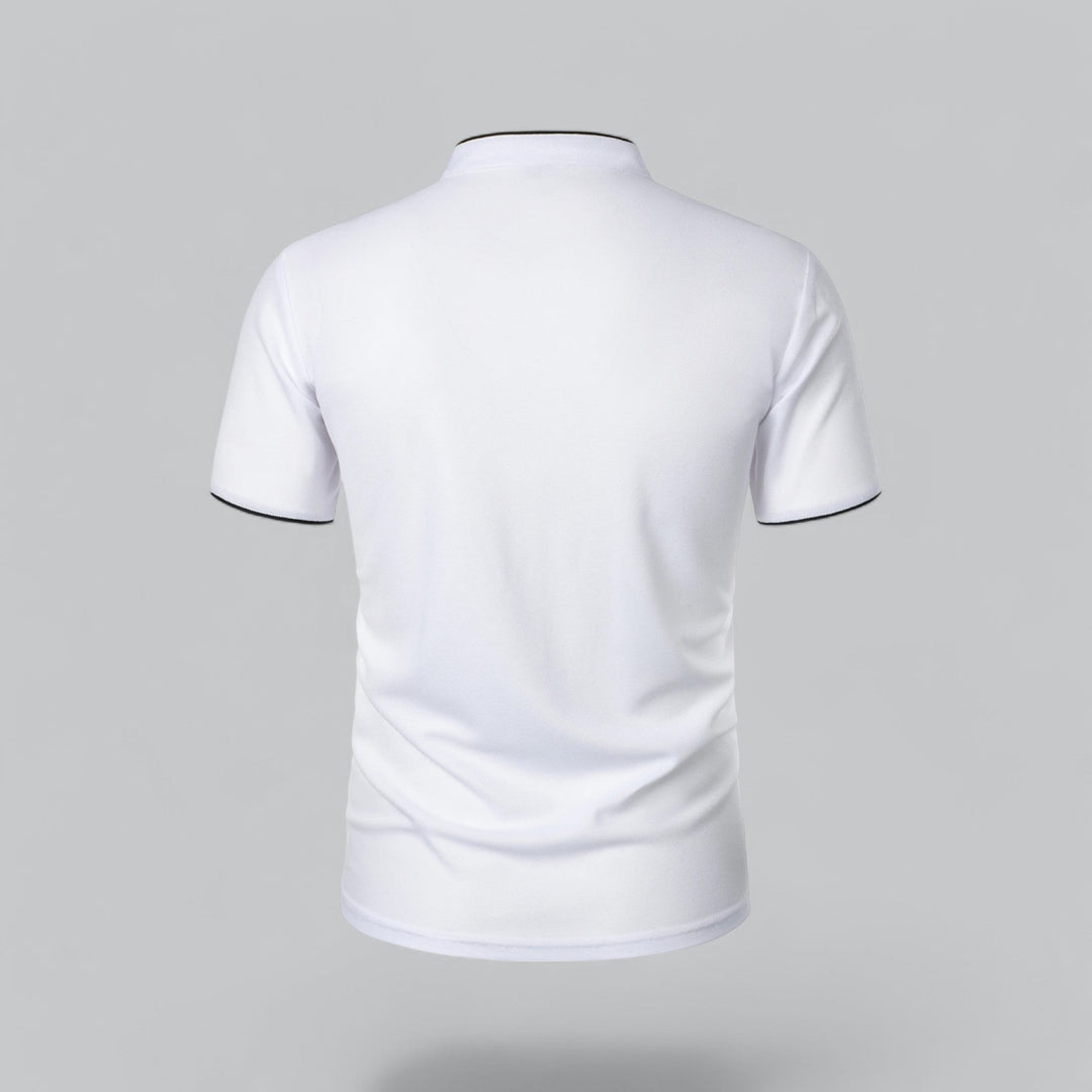 Colin | Collarless Polo Shirt