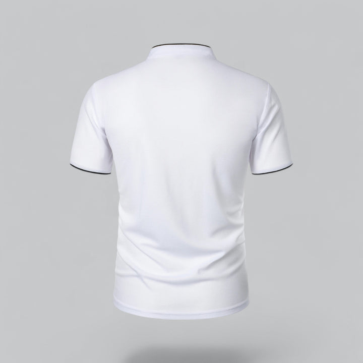 Colin | Collarless Polo Shirt