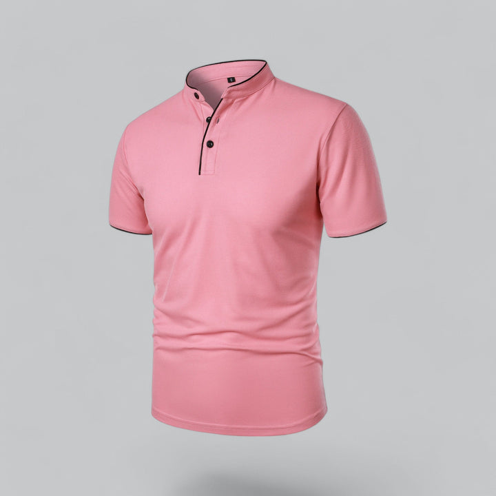 Colin | Collarless Polo Shirt