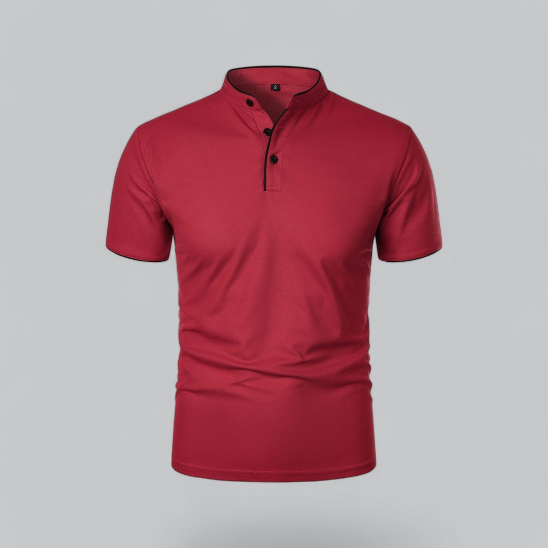 Colin | Collarless Polo Shirt