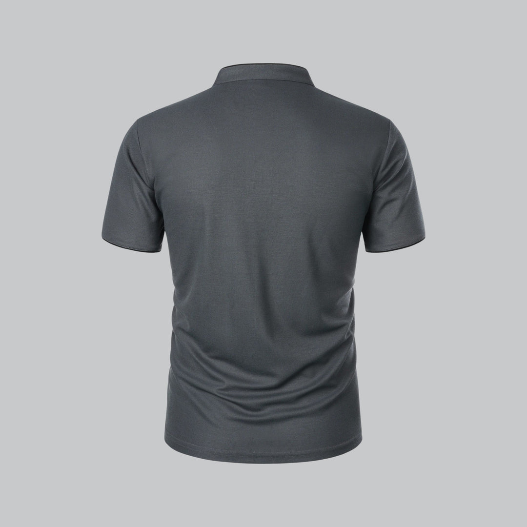 Colin | Collarless Polo Shirt