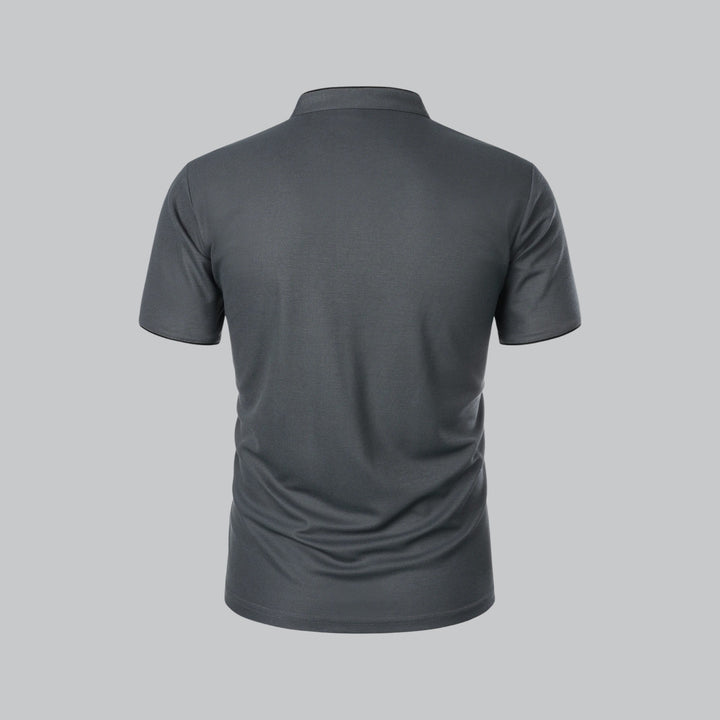 Colin | Collarless Polo Shirt