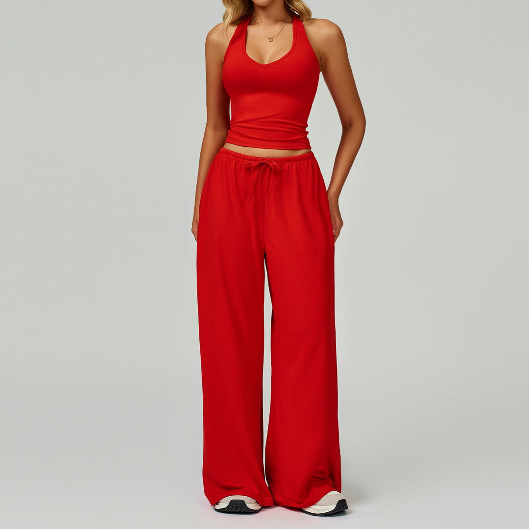 DINGDING™ - Set composto da canotta corta e pantaloni a gamba larga