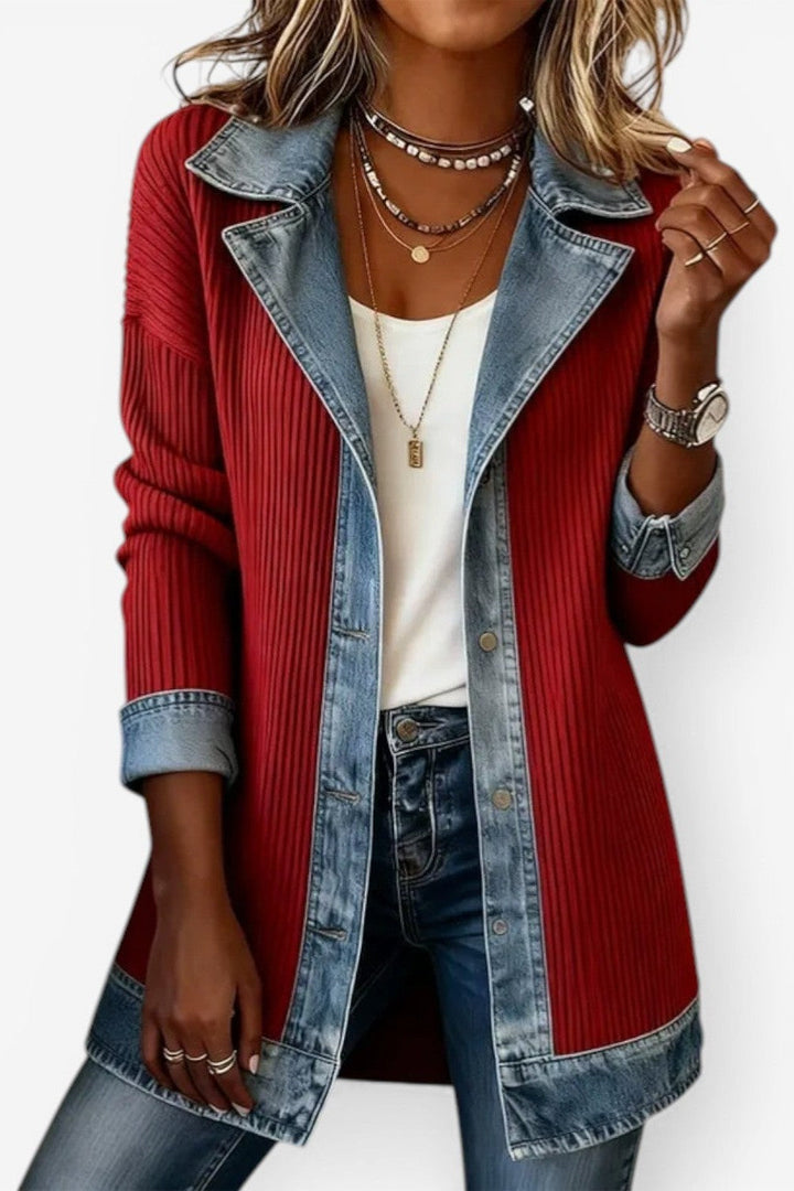 Christine | Cardigan con bordo a contrasto