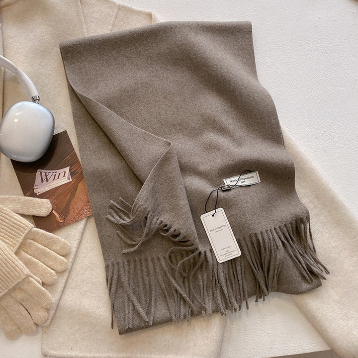 KHIONNE™ - Sciarpe a foulard morbide e comode con nappe a tinta unita