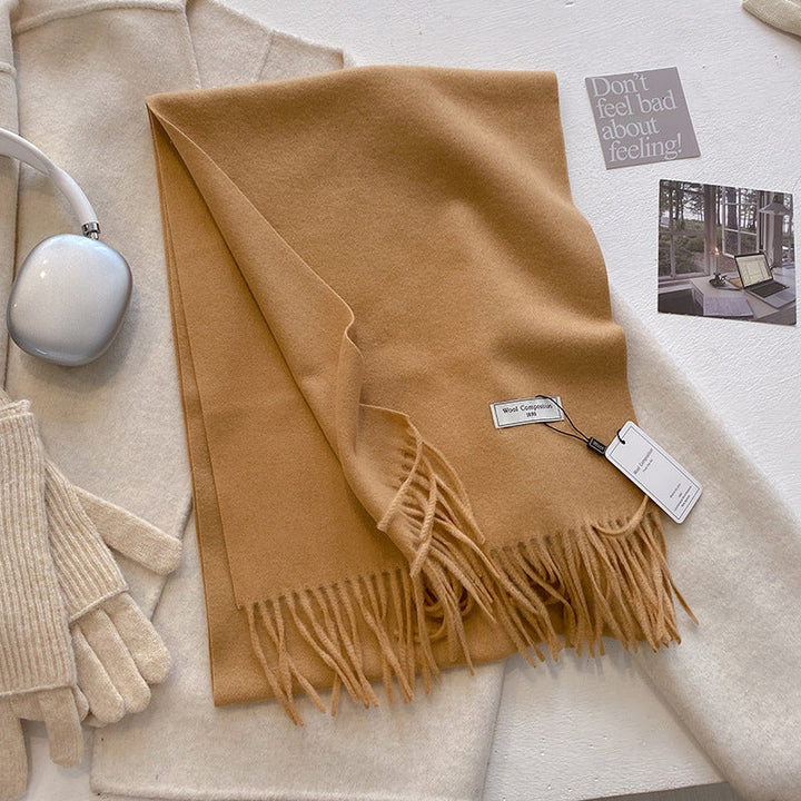 KHIONNE™ - Sciarpe a foulard morbide e comode con nappe a tinta unita