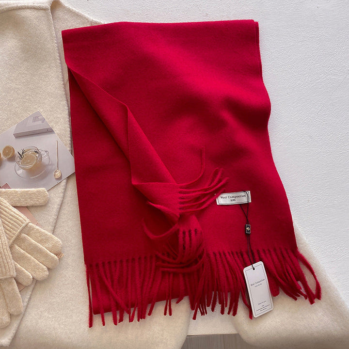 KHIONNE™ - Sciarpe a foulard morbide e comode con nappe a tinta unita