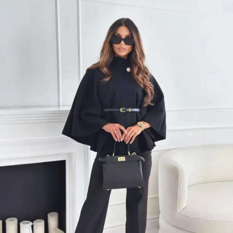 HATTIE™ - Poncho accollato con bottoni
