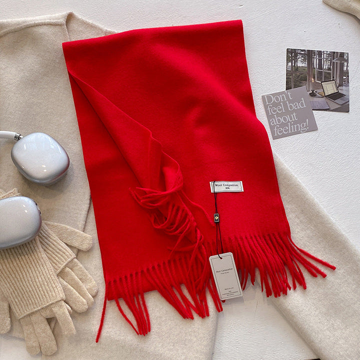 KHIONNE™ - Sciarpe a foulard morbide e comode con nappe a tinta unita