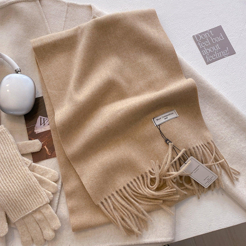 KHIONNE™ - Sciarpe a foulard morbide e comode con nappe a tinta unita