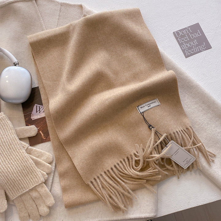 KHIONNE™ - Sciarpe a foulard morbide e comode con nappe a tinta unita