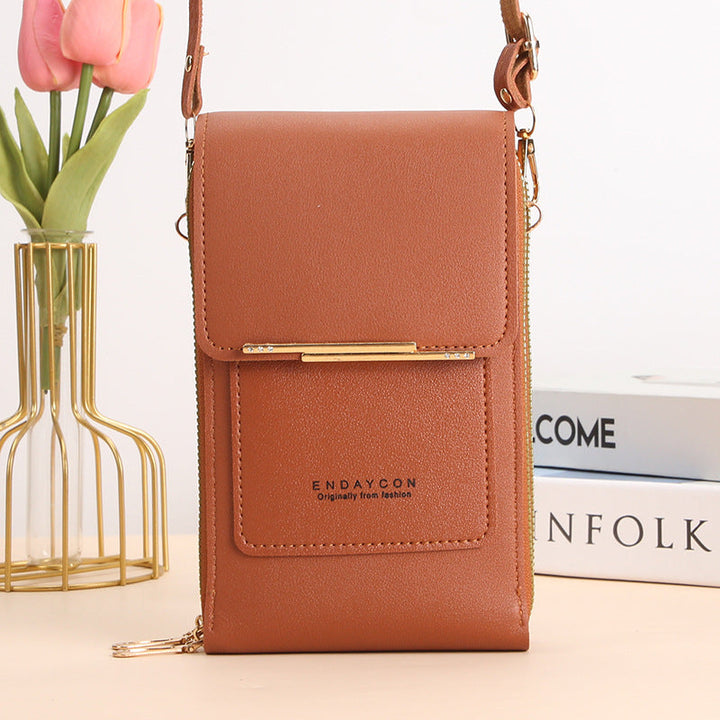 CORA™ - Borsa a tracolla per cellulare elegante con touch screen