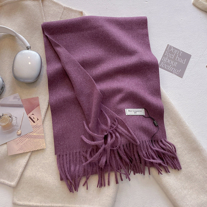 KHIONNE™ - Sciarpe a foulard morbide e comode con nappe a tinta unita