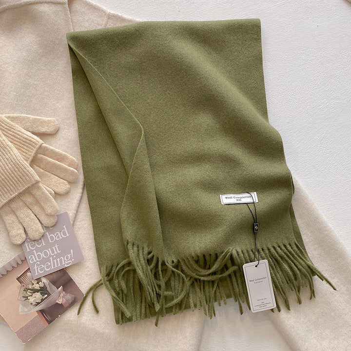 KHIONNE™ - Sciarpe a foulard morbide e comode con nappe a tinta unita