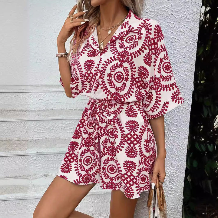 PHILOMENA™ - Tuta Estiva Elegante Floreale Boho
