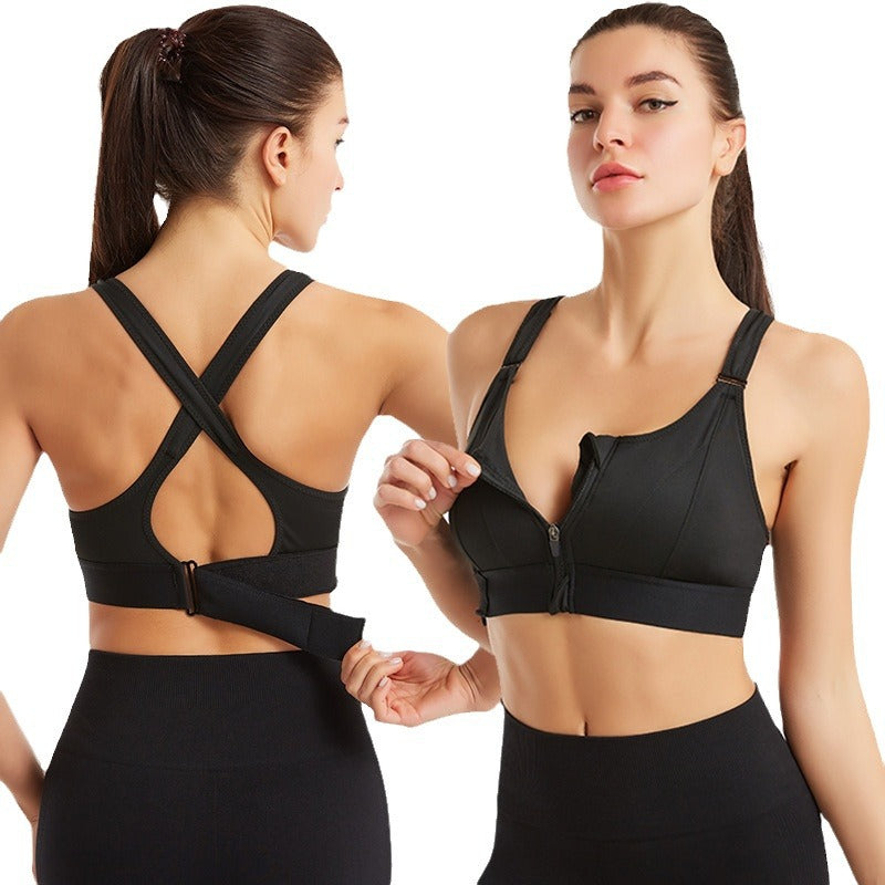 Pauline | Reggiseno sportivo con cerniera frontale
